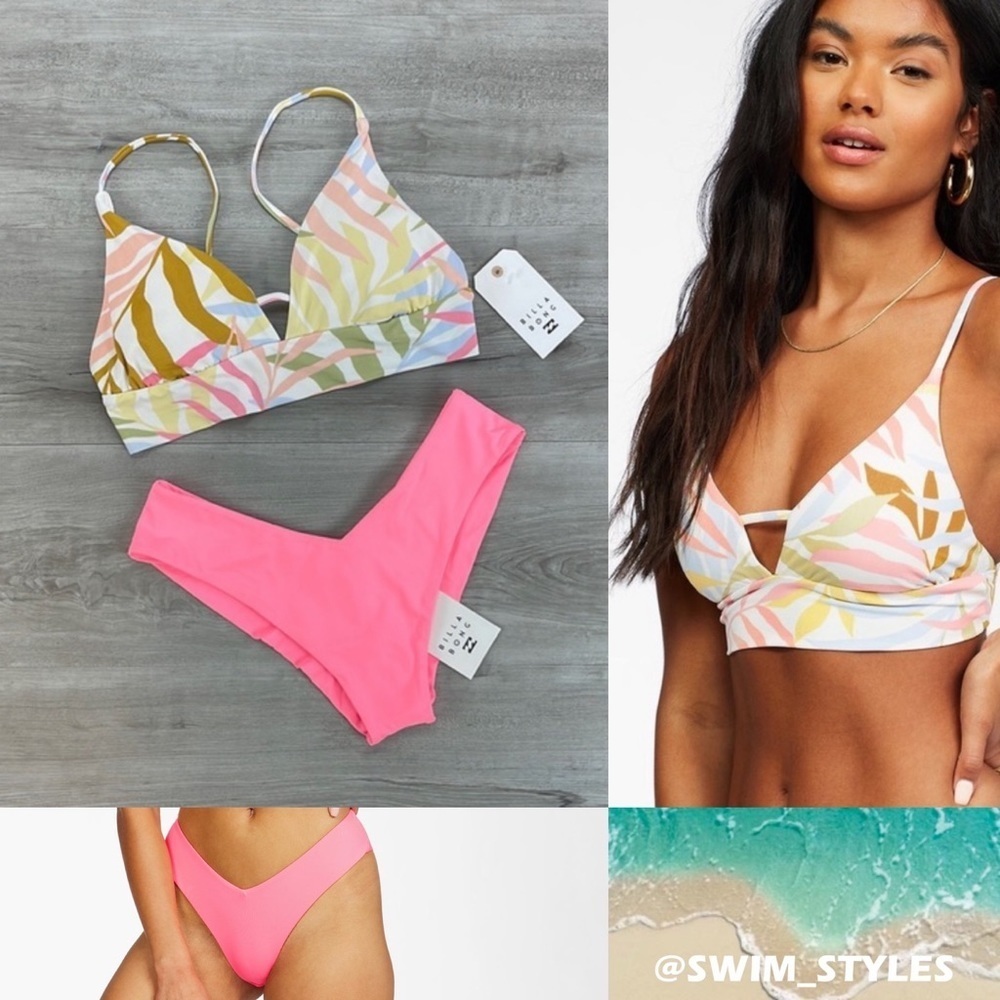 ☀️BILLABONG☀️ TROPIC JUNGLE V NECK  FIJI BIKINI SET
